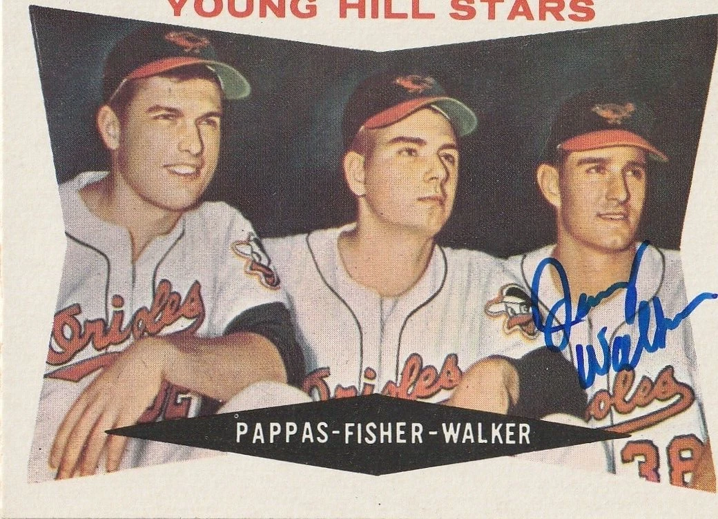 JERRY WALKER BALTIMORE ORIOLES  SIGNED 1960 TOPPS CARD #399