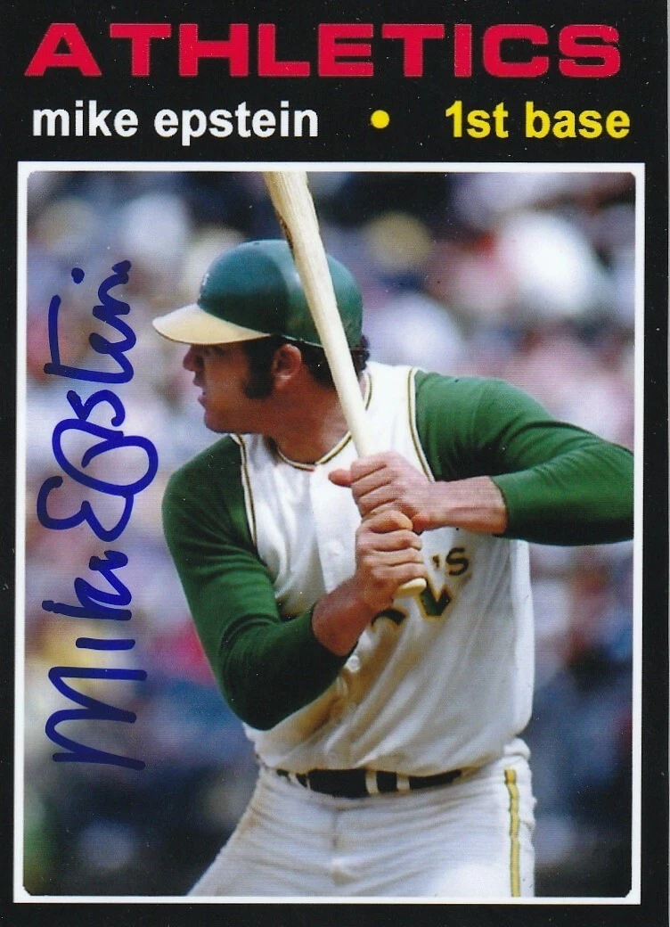 MIKE EPSTEIN OAKLAND A'S  SIGNED 1971 STYLE CUSTOM CARD