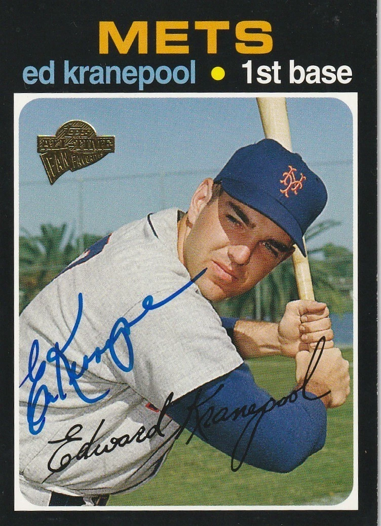 ED KRANEPOOL  NEW YORK METS SIGNED 2005 TOPPS FAN FAVORITES  CARD #95