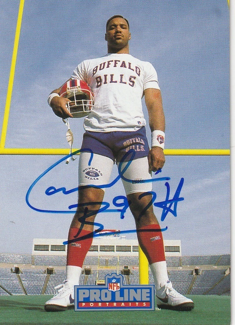 CORNELIUS BENNETT BUFFALO BILLS  SIGNED 1991 PRO LINE PORTRAITS CARD #59