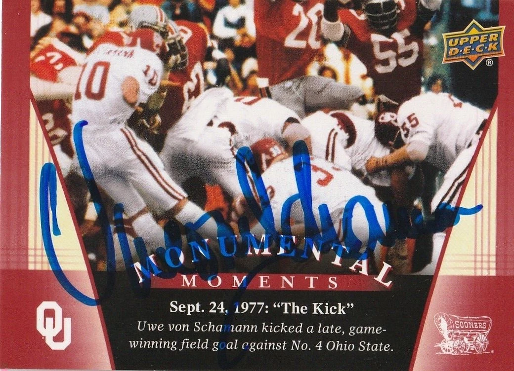UWE VON SCHAMANN OKLAHOMA SOONERS  