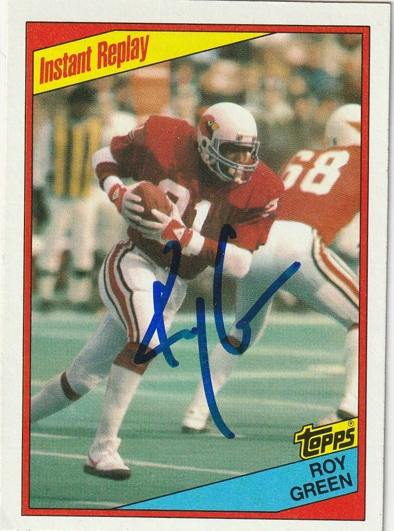 ROY GREEN ST. LOUIS CARDINALS  SIGNED 1984 TOPPS CARD #343