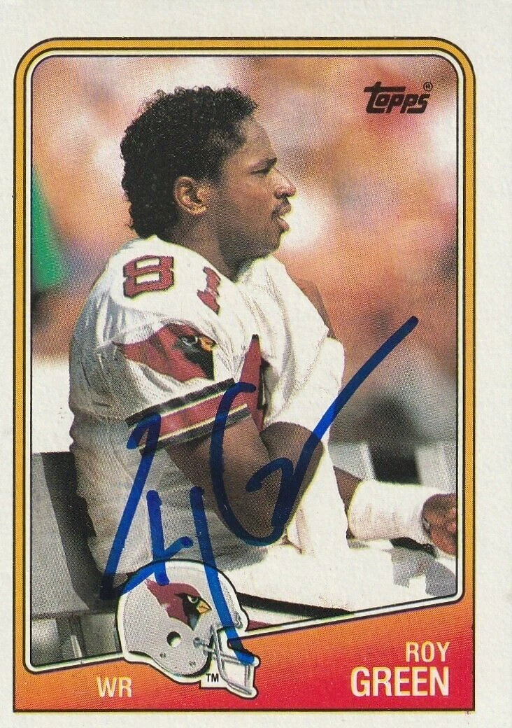 ROY GREEN ST. LOUIS CARDINALS  SIGNED 1988 TOPPS CARD #254