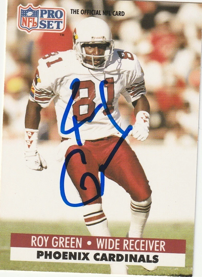 ROY GREEN ST. LOUIS CARDINALS  SIGNED 1991 PRO SET CARD #262