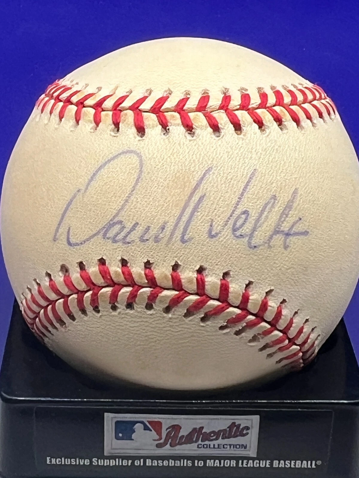 DAVID WELLS  NEW YORK YANKEES BECKETT AUTHENTIC SIGNED AMERICAN LEAGUE BASEBALL