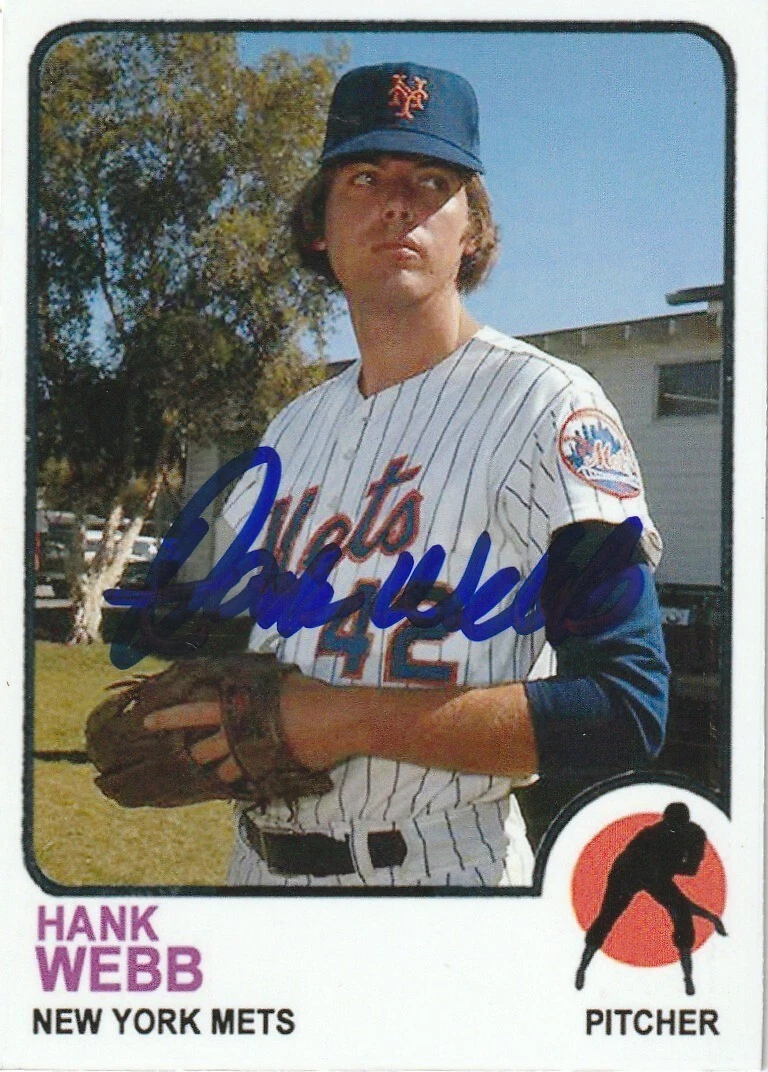 HANK WEBB NEW YORK METS SIGNED 1973 STYLE CUSTOM CARD