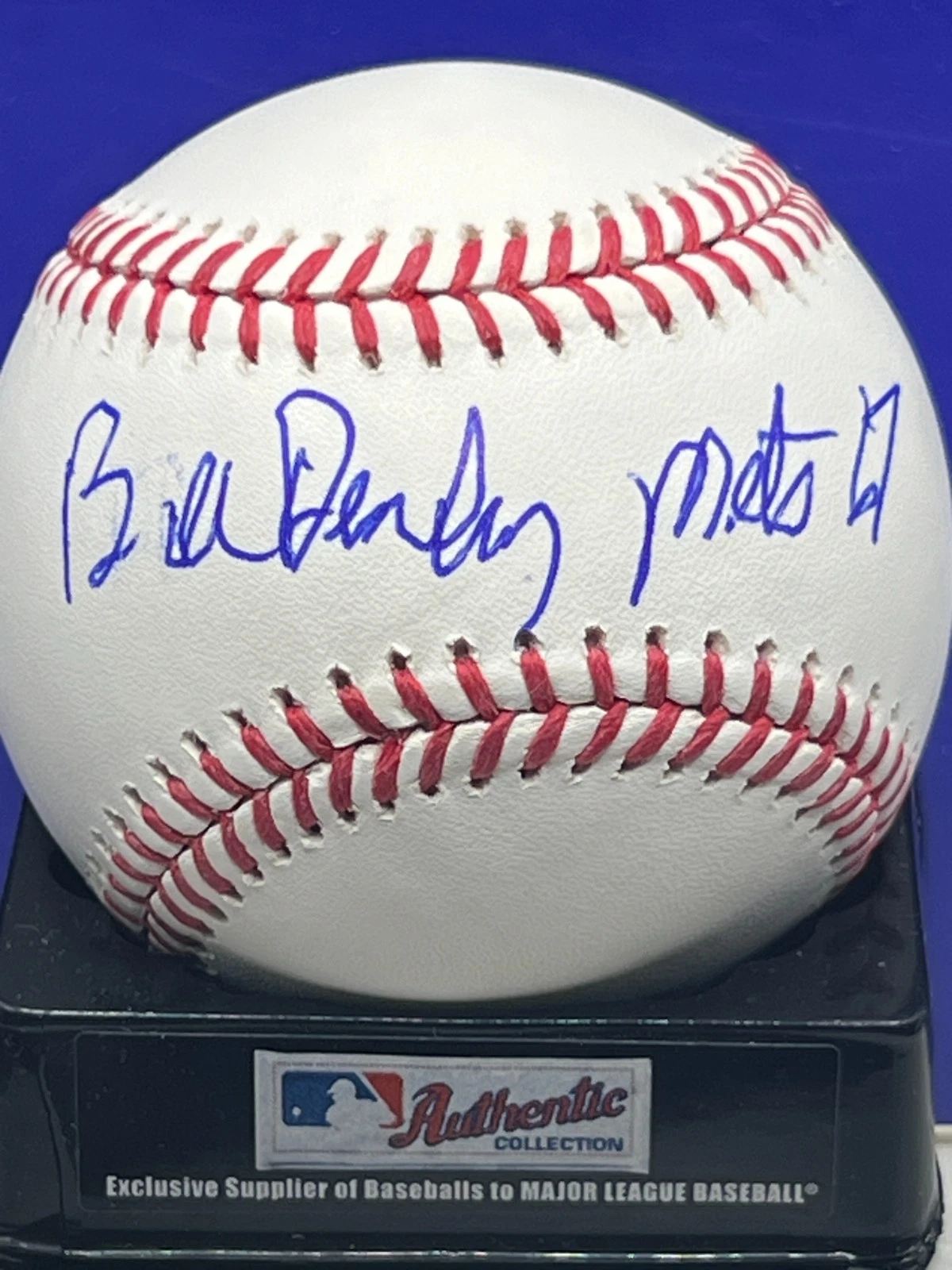 BILL DENEHY  NEW YORK METS 1967   SIGNED OML BASEBALL