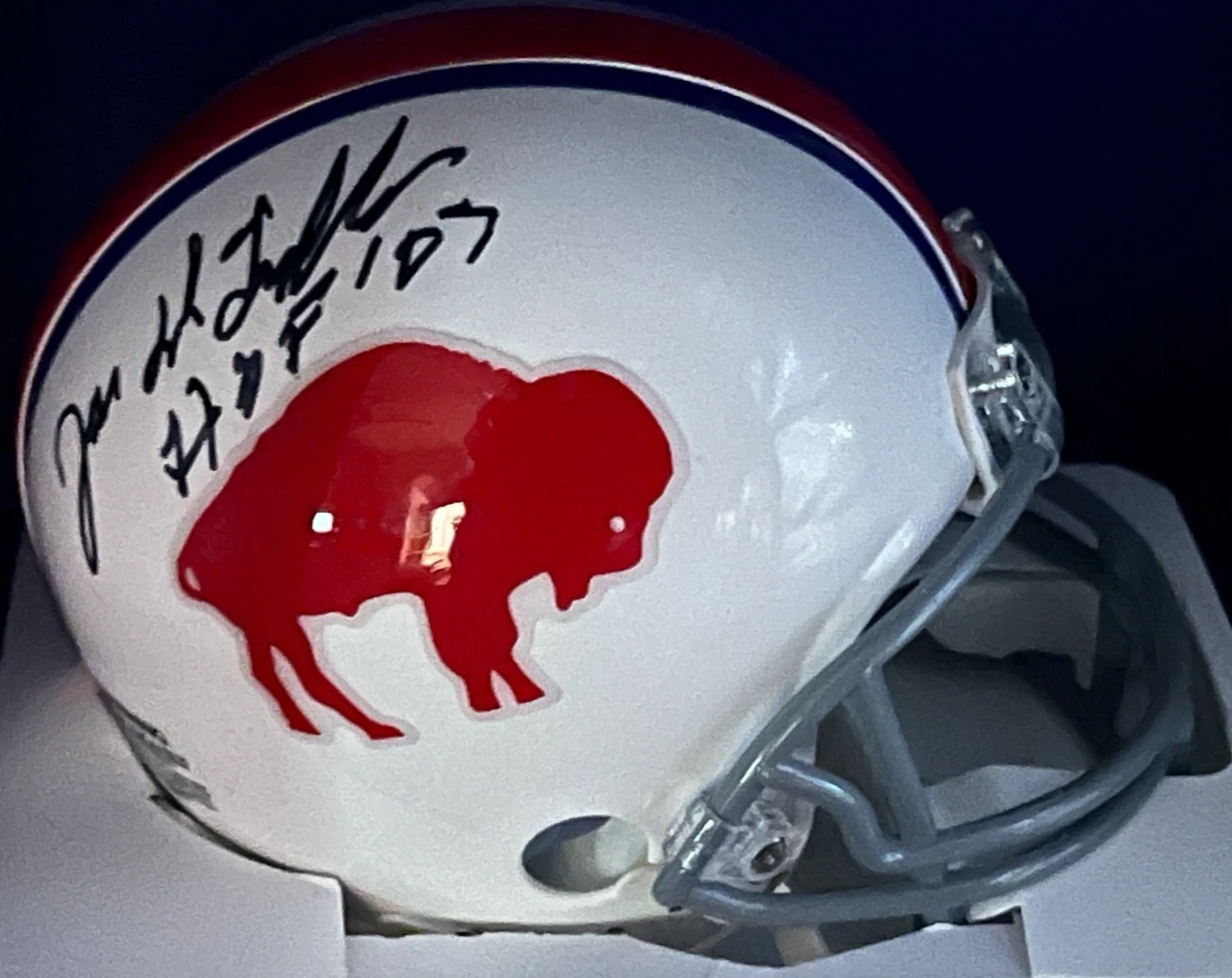 JOE DELAMIELLEURE BUFFALO BILLS  HOF 03  JSA AUTHENTICATED THROWBACK SIGNED MINI