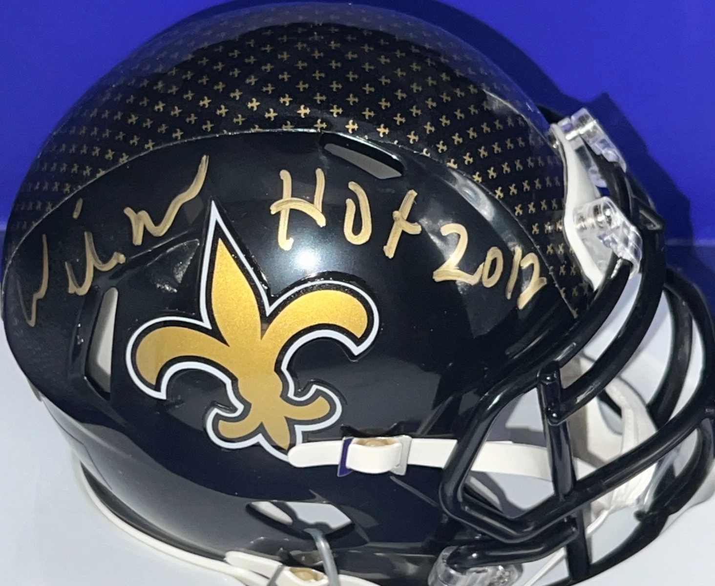 WILLIE ROAF NEW ORLEANS SAINTS HOF 12  JSA AUTHENTICATED ALT SIGNED MINI
