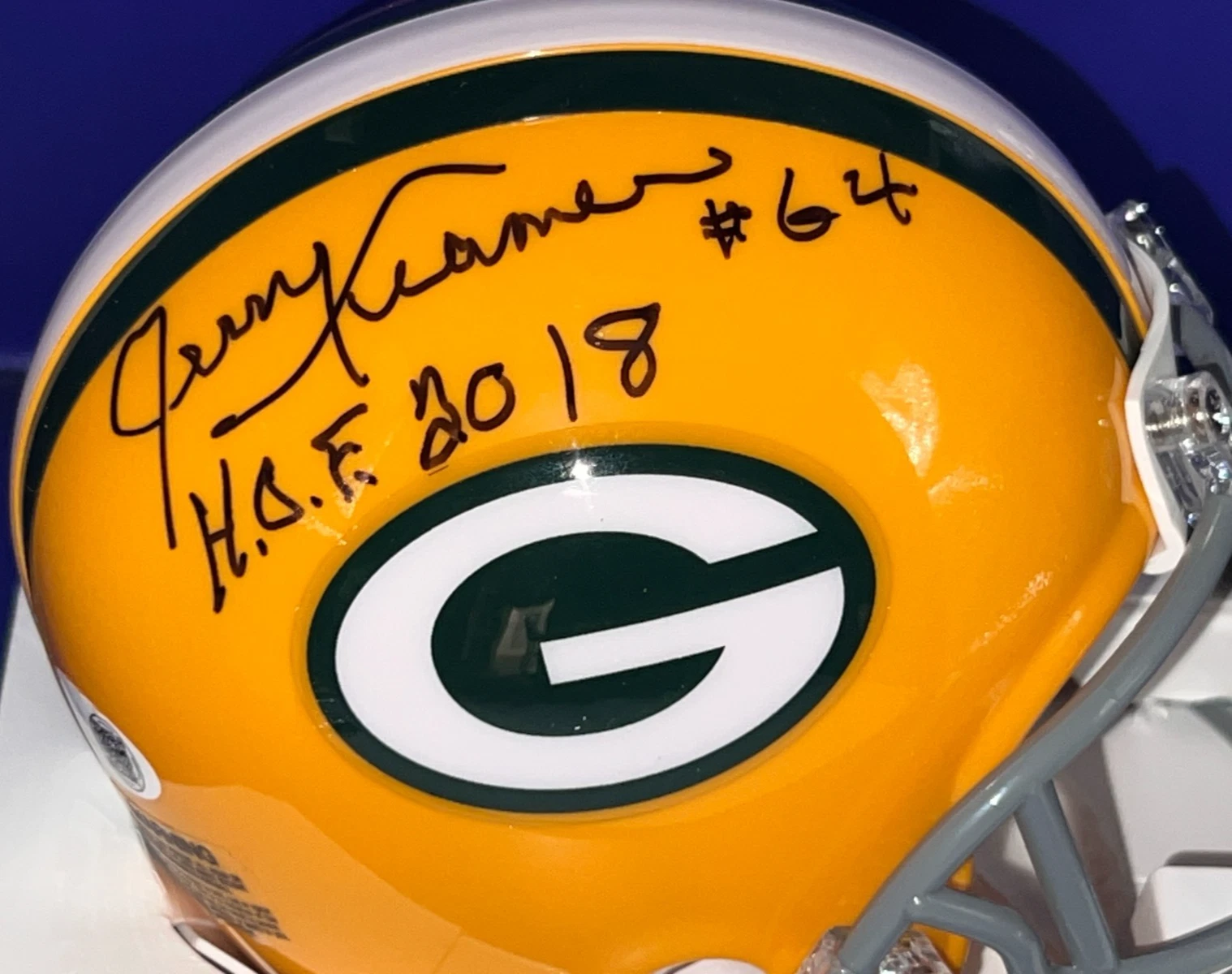 JERRY KRAMER GREEN BAY PACKERS HOF 2018  JSA AUTHENTICATED SIGNED MINI