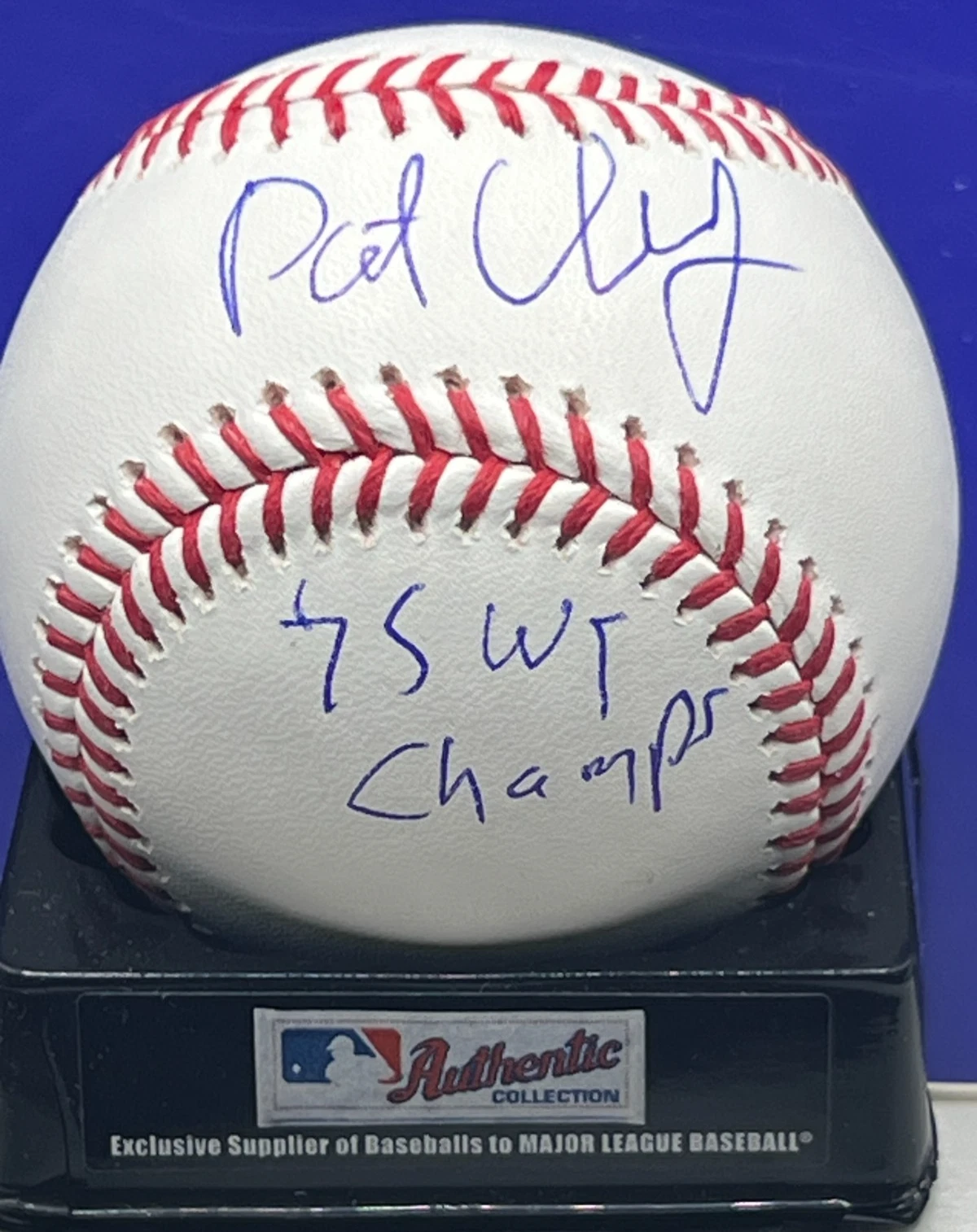 PAT DARCY CINCINNATI REDS  1975 WS CHAMPS  SIGNED OML BASEBALL