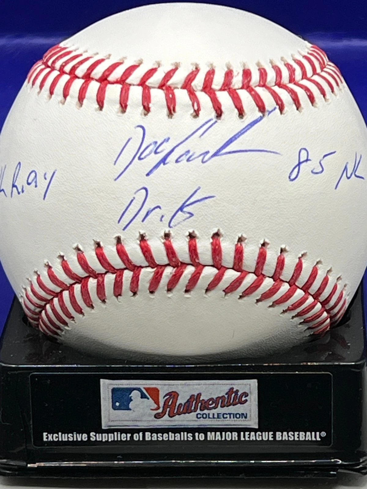 DWIGHT GOODEN NEW YORK METS DR. K / 84 ROY / 85 CY  BECKETT SIGNED OML BASEBALL