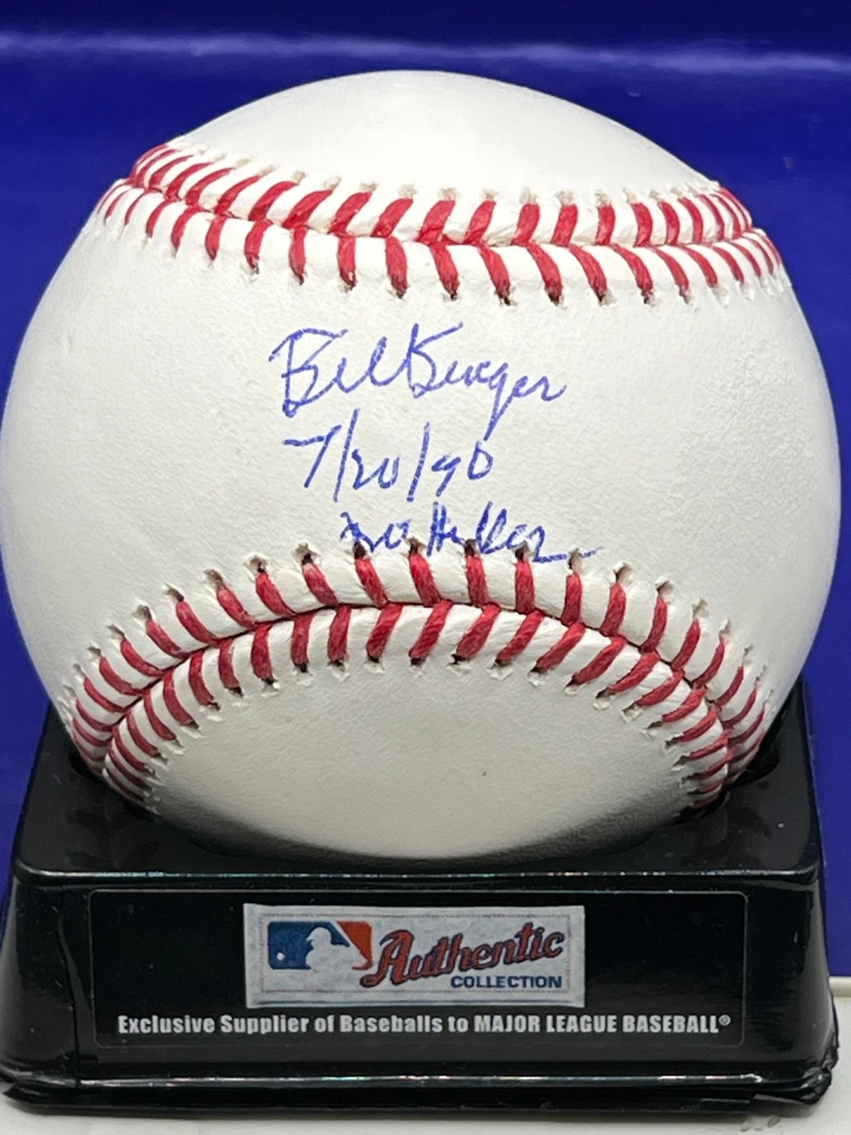 BILL SINGER  LOS ANGELES DODGERS  NO-HITTER 7/20/70  SIGNED OML BASEBALL