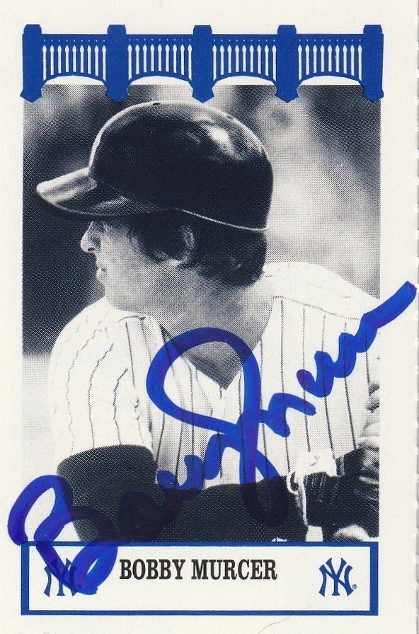 BOBBY MURCER NEW YORK YANKEES  SIGNED 1992 WIZ CARD #127