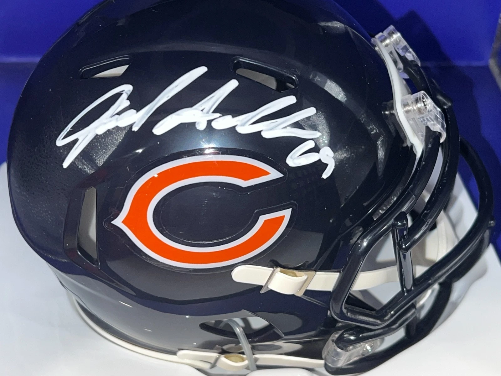 JARED ALLEN CHICAGO BEARS BECKETT AUTHENTICATED SIGNED MINI HELMET