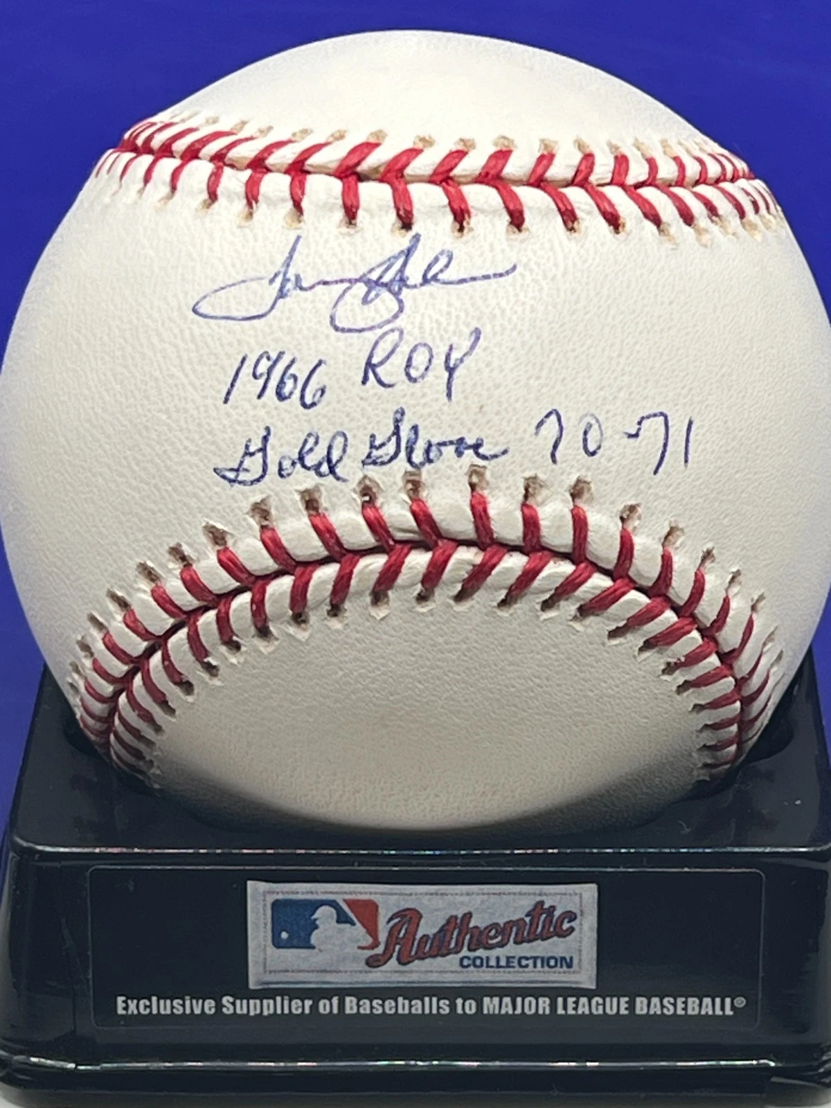 TOMMY HELMS CINCINNATI REDS  1966 ROY / GOLD GLOVE 70-71  SIGNED OML BASEBALL