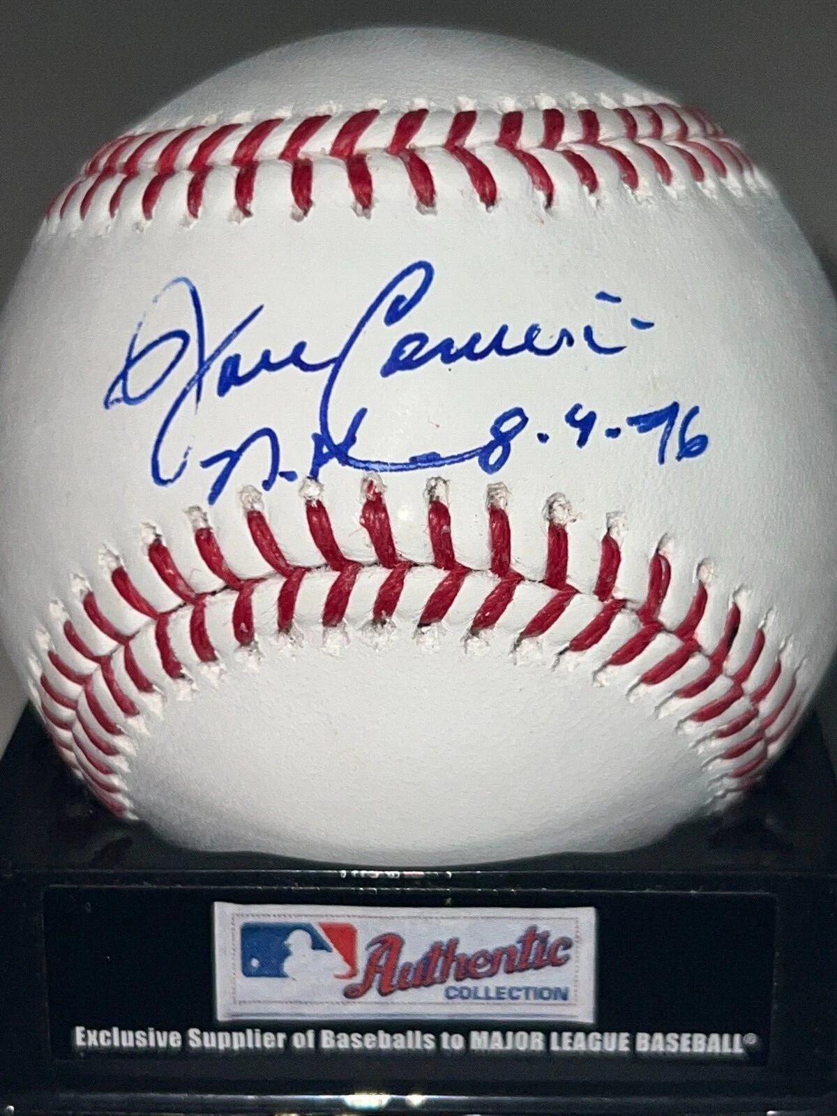 JOHN CANDELARIA  PITTSBURGH PIRATES  NO-HITTER 8-9-76  SIGNED OML BALL