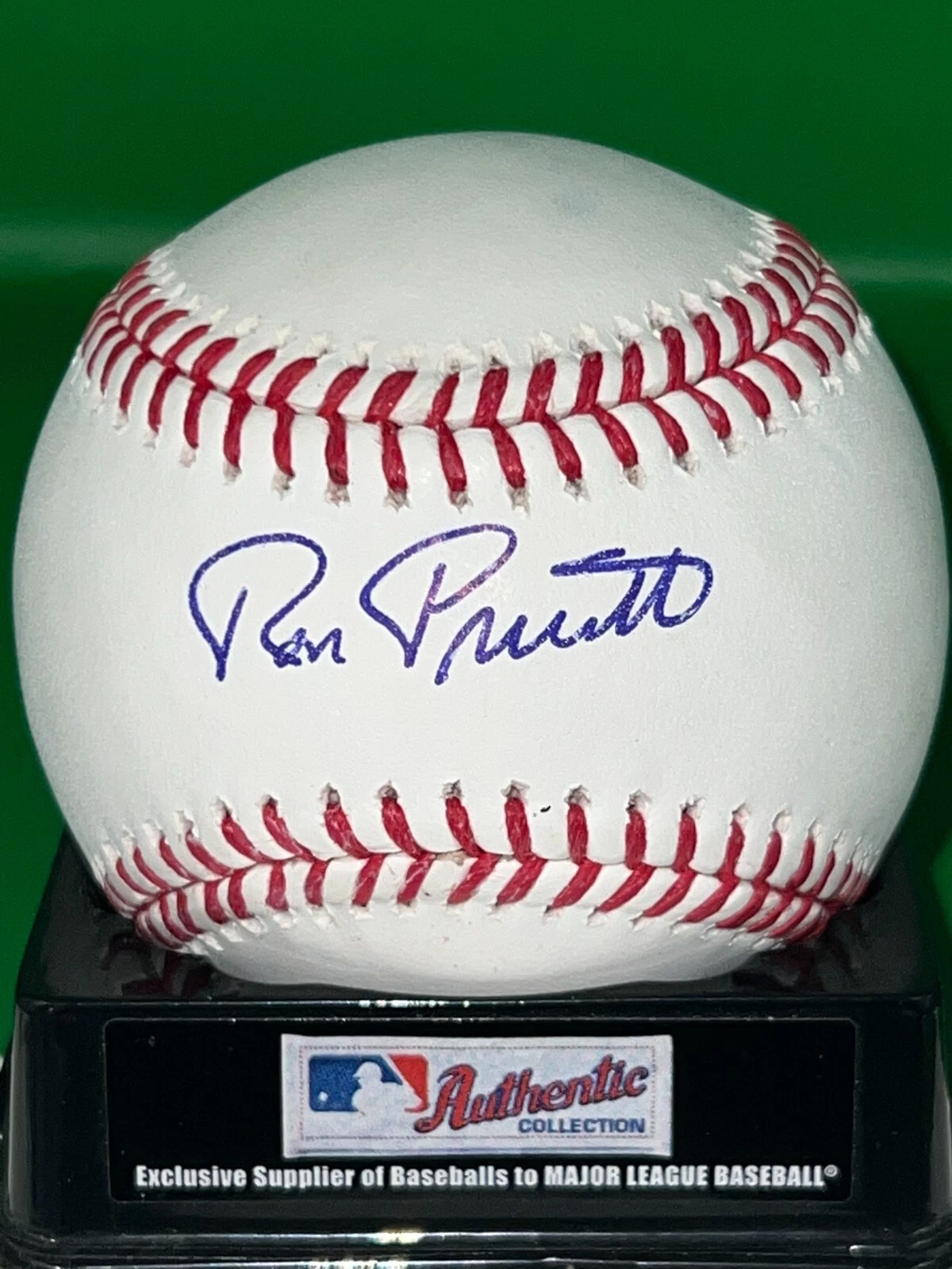 RON PRUITT  CLEVELAND INDIANS / SAN FRANCISCO GIANTS  SIGNED OML BASEBALL