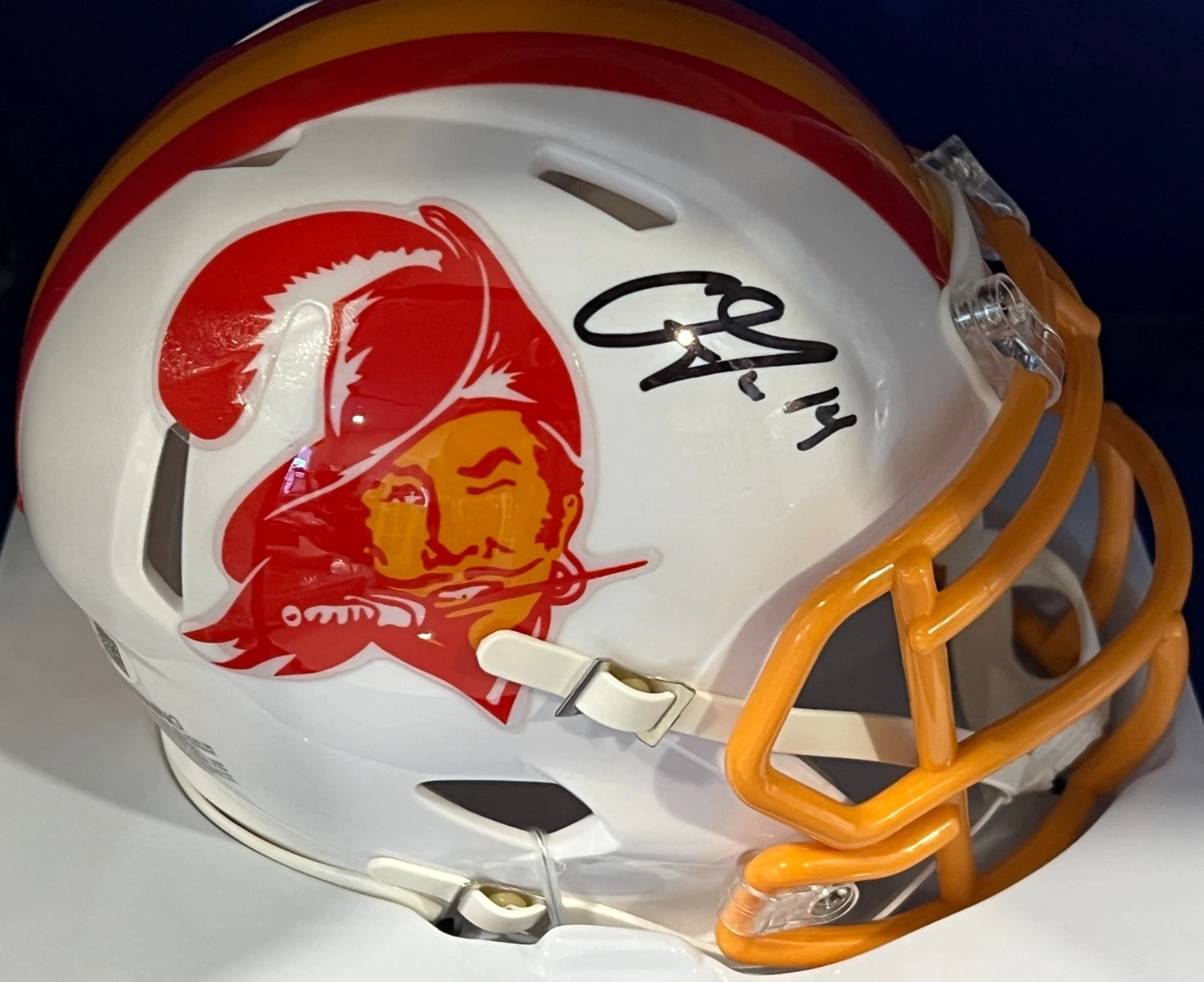 CHRIS GODWIN TAMPA BAY BUCCANEERS  JSA AUTHENTICATED  SIGNED MINI HELMET