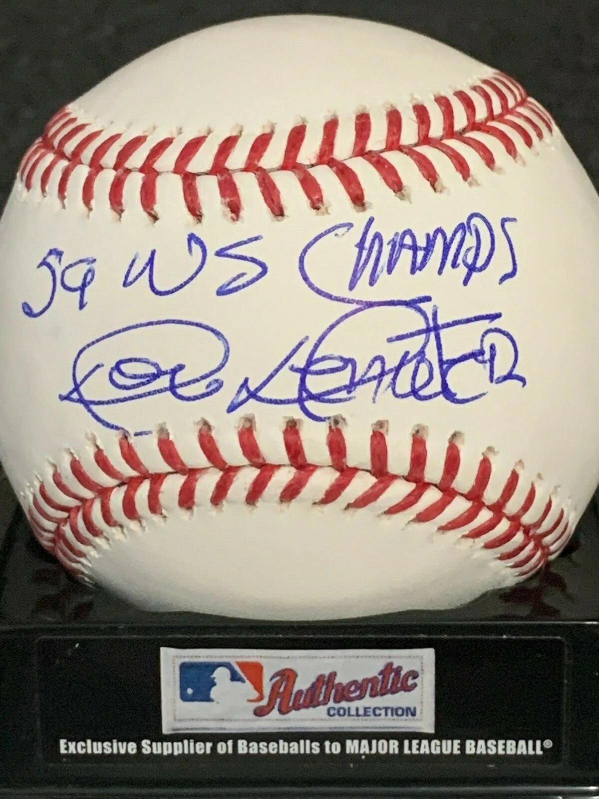 DON DEMETER  BROOKLYN DODGERS  1959 WS CHAMPS  SIGNED OML BASEBALL