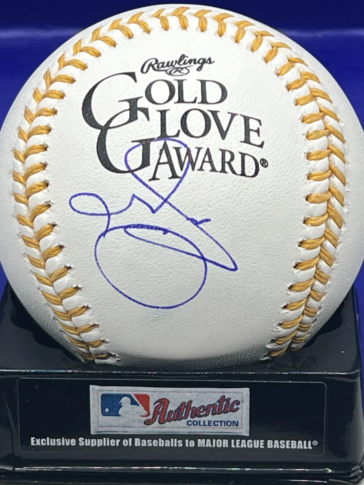 GRADY SIZEMORE CLEVELAND INDIANS  PSA SIGNED GOLD GLOVE OML BASEBALL