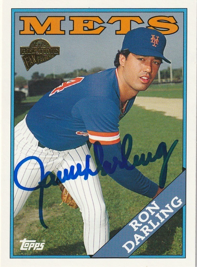 RON DARLING NEW YORK METS 2005 TOPPS FAN FAVORITES SIGNED CARD #74
