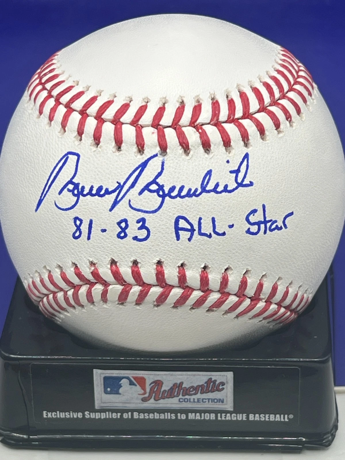 BRUCE BENEDICT  ATLANTA BRAVES  1981, 83 ALL STAR  SIGNED OML BASEBALL