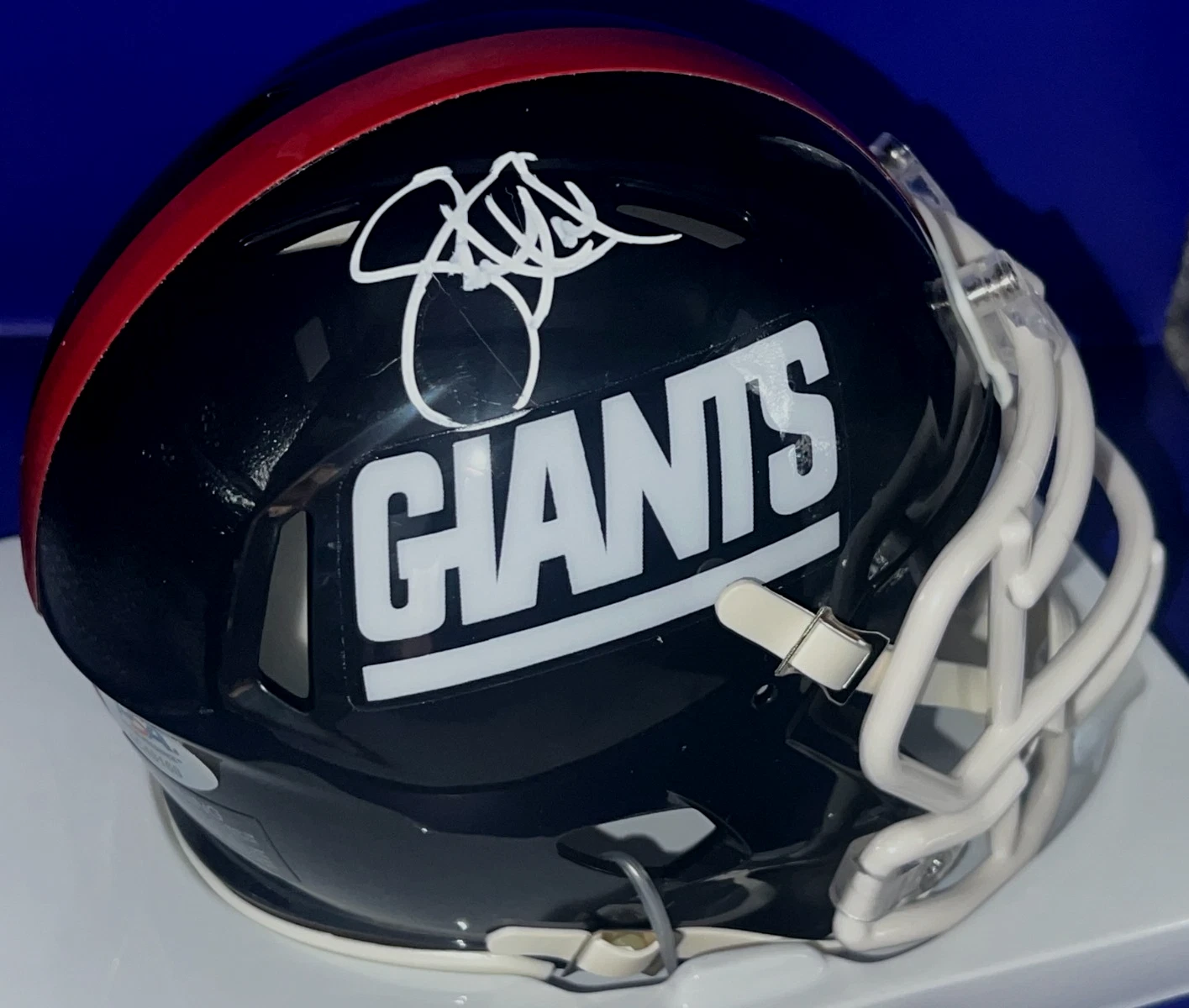 LEONARD MARSHALL NEW YORK GIANTS PSA AUTHENTICATED SIGNED MINI HELMET