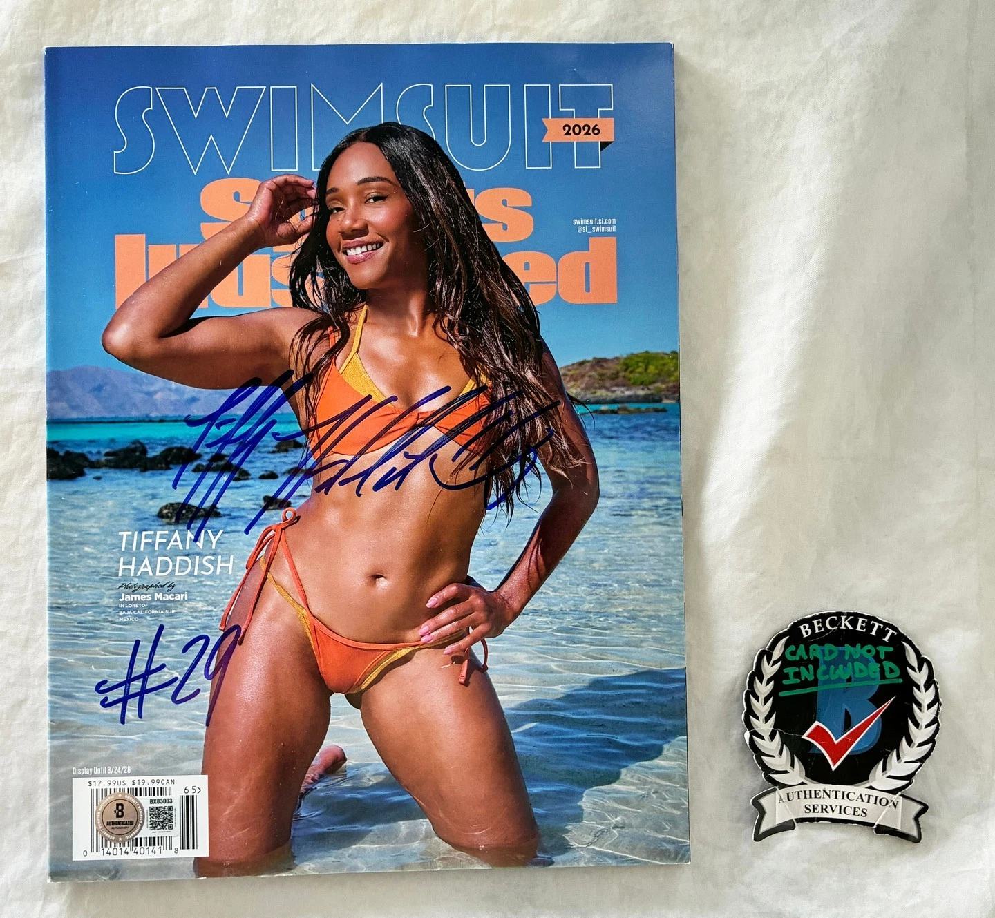 Tiffany Haddish Signed Magazine SI Swimsuit Beckett BAS 1 COA