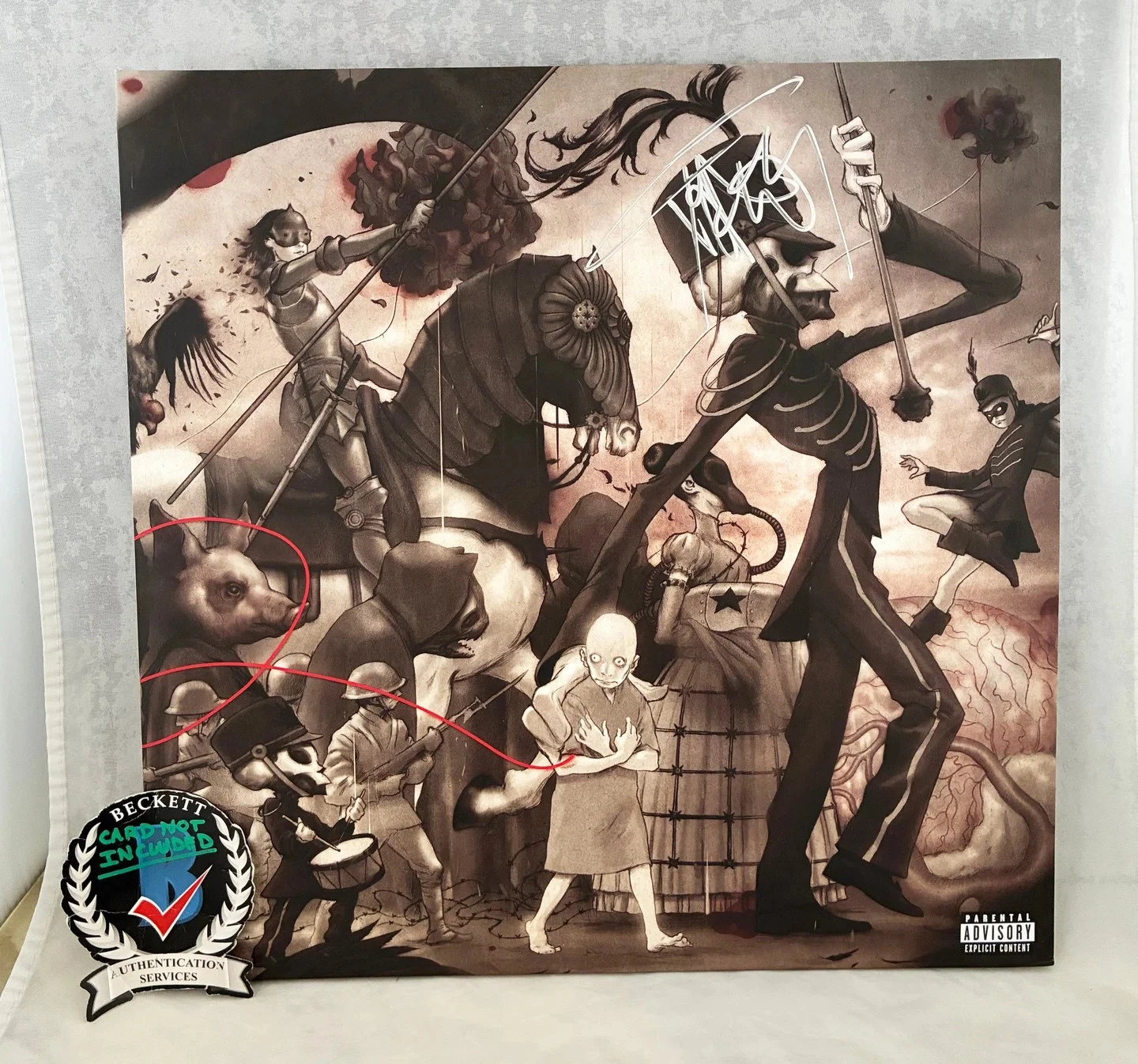 Frank Iero Signed Vinyl LP Album My Chemical Romance The Black Parade Beckett...