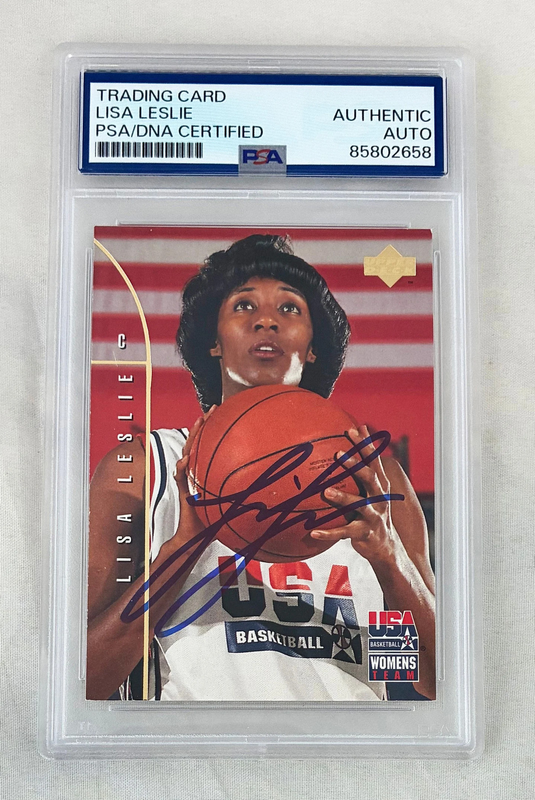 Lisa Leslie Signed Rookie Card 1994 Upper Deck #81 PSA/DNA COA