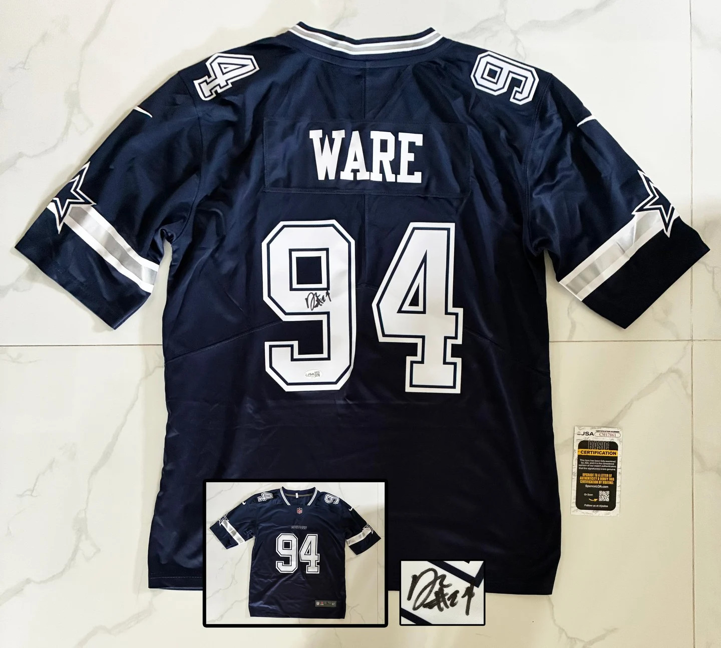 Demarcus Ware Signed Jersey Dallas Cowboys JSA COA