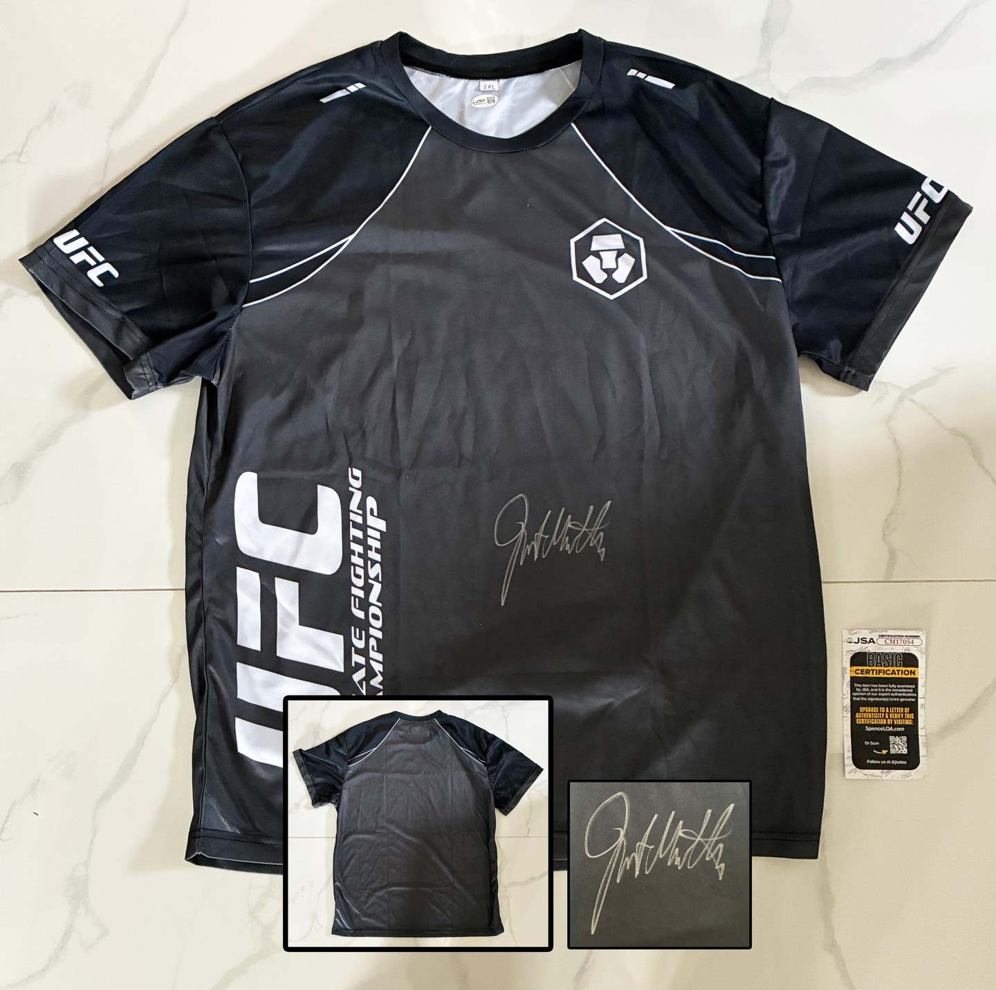 Justin Gaethje Signed Jersey UFC Champion JSA COA