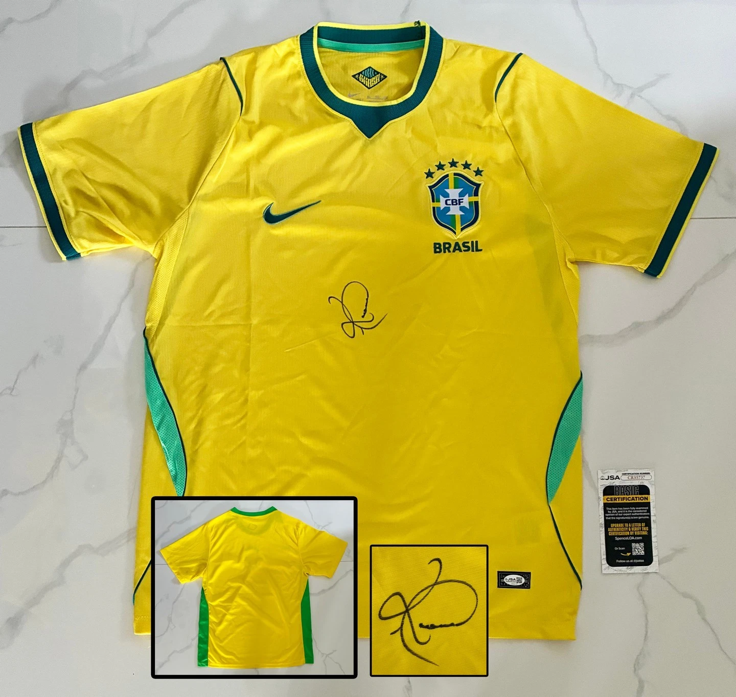 Romario Signed Jersey Brazil JSA 1 COA