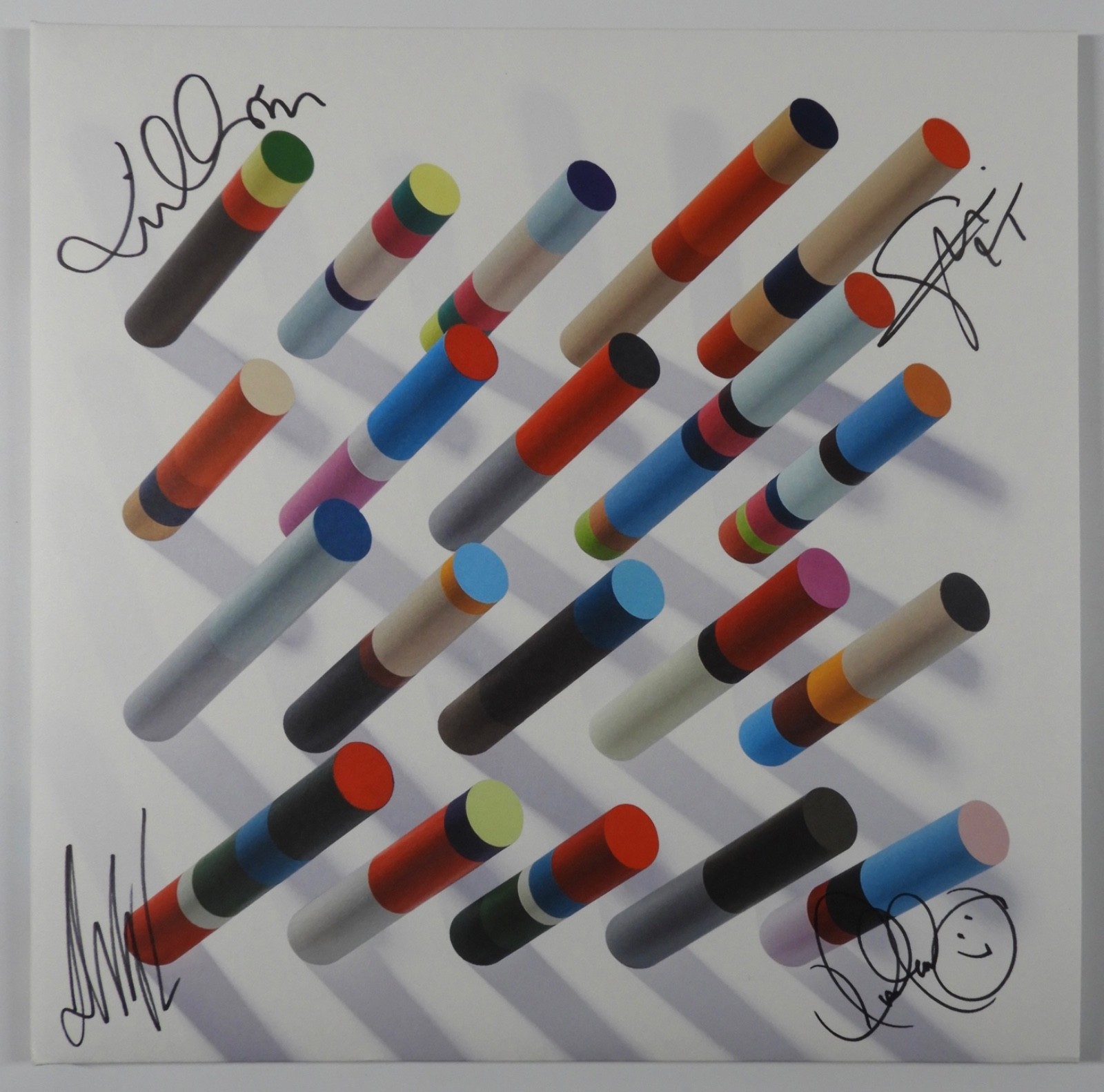 Future Islands JSA Signed Autograph Record Album Vinyl From A Hole In The Floor