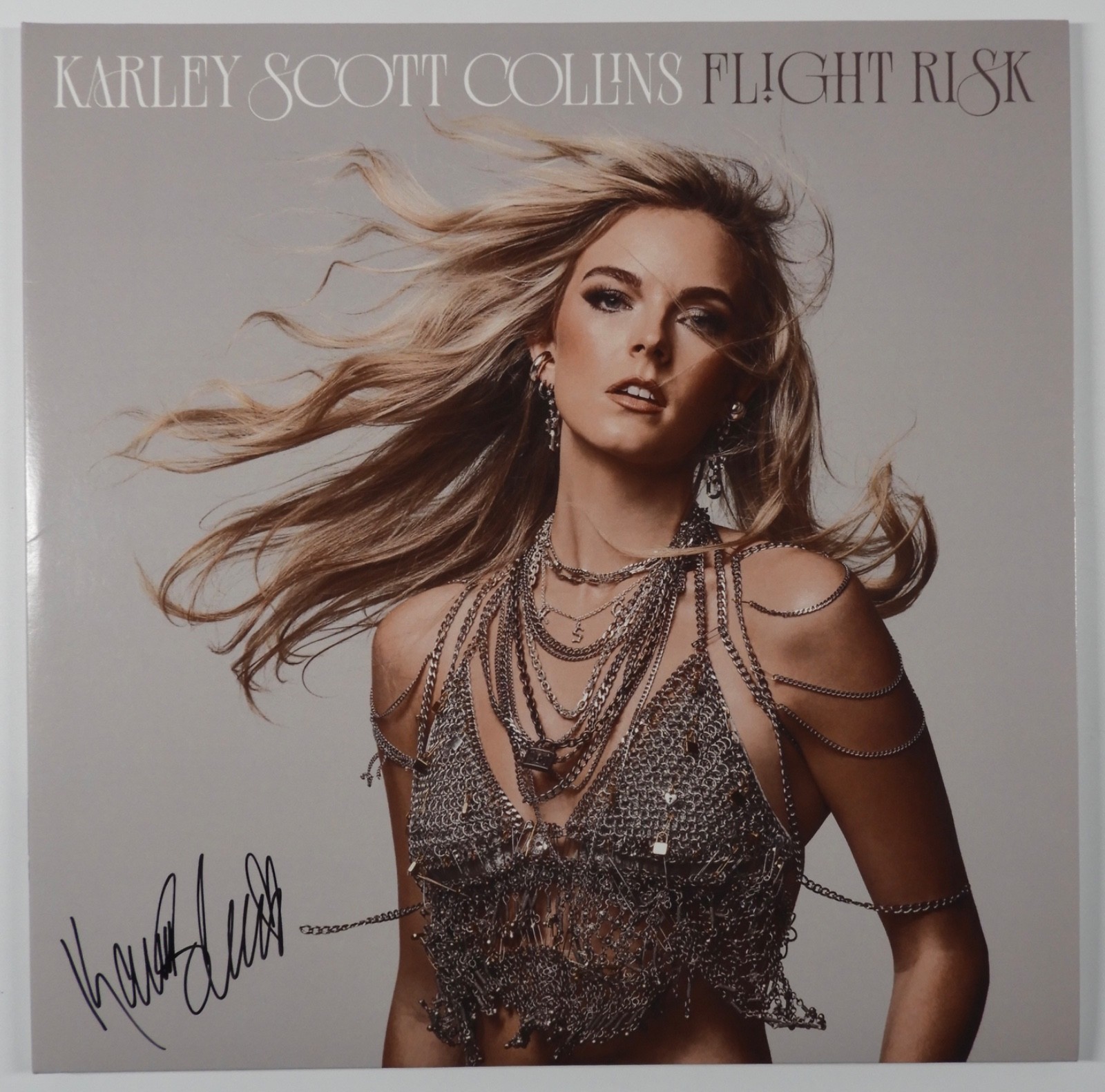 Karley Scott Collins JSA Fully Signed Autograph Record Album Vinyl Flight Risk