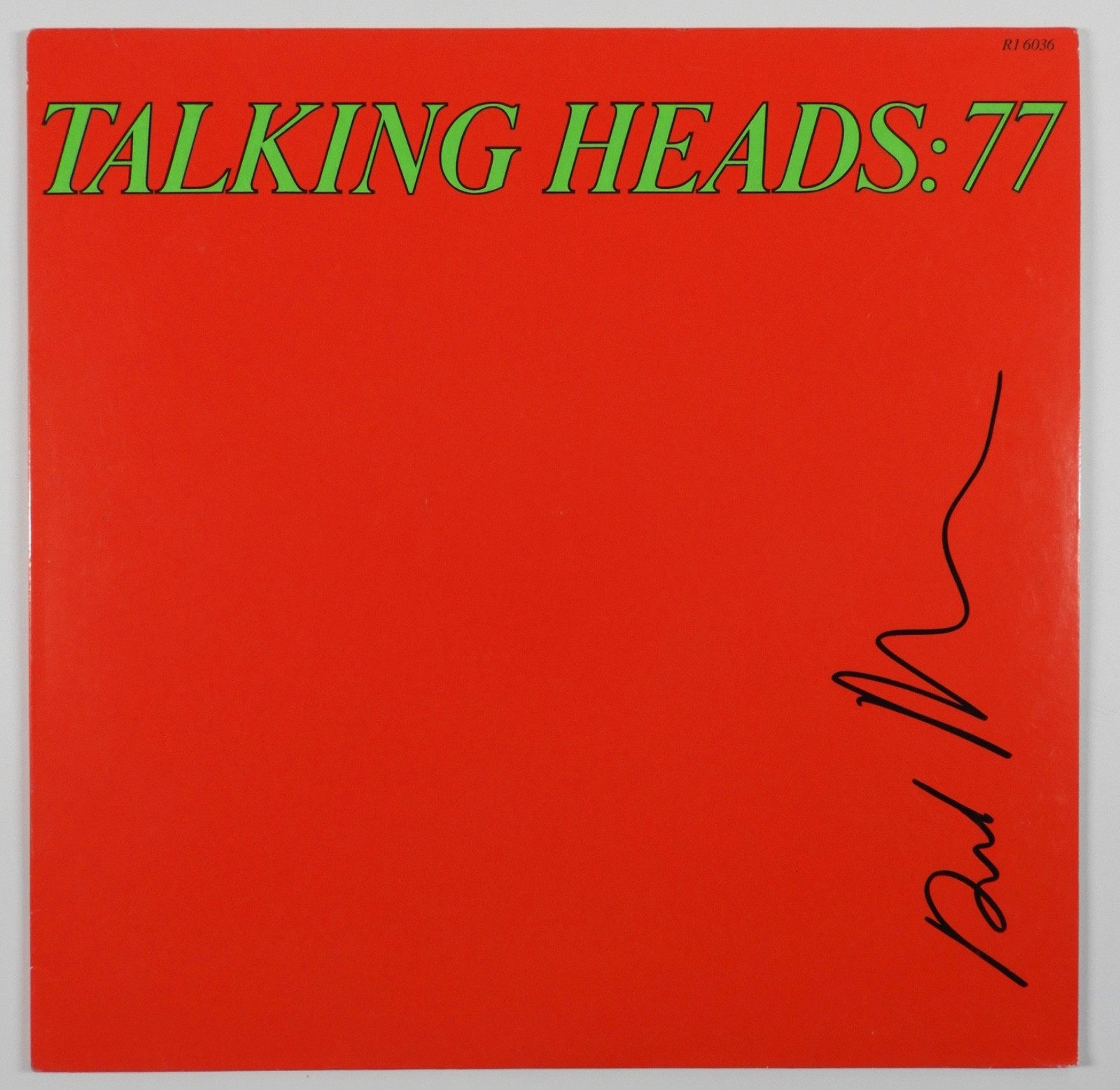 Talking Heads David Byrne JSA Signed Autograph Record Album Vinyl 77