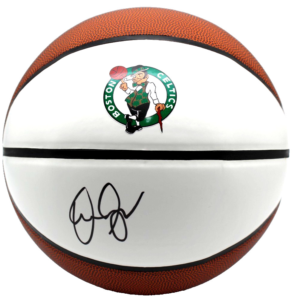 Danny Ainge Signed Boston Celtics Logo Basketball w/JSA COA CR86219