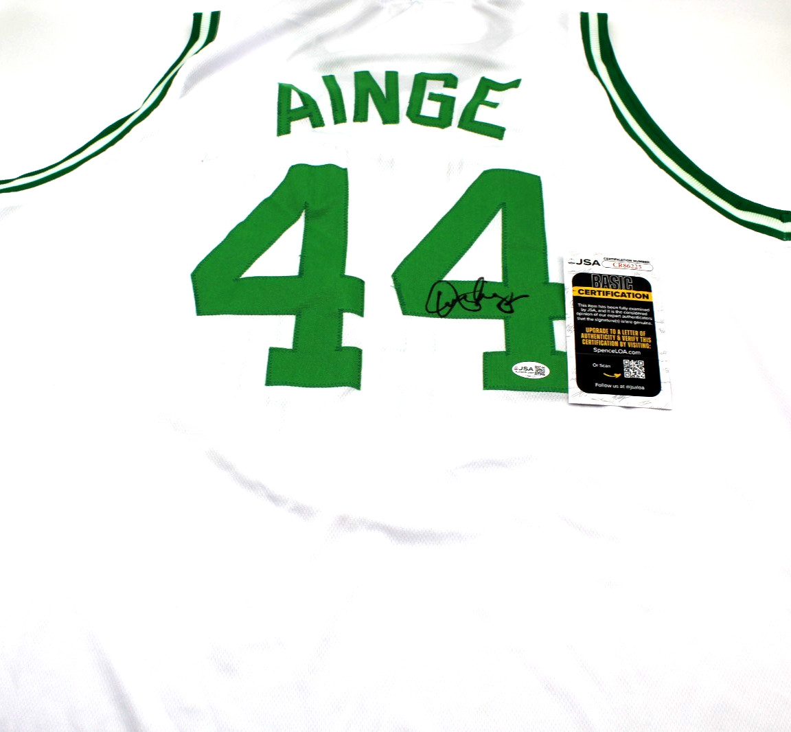 Danny Ainge Signed Boston Celtics Custom Basketball Jersey w/JSA COA CR86225