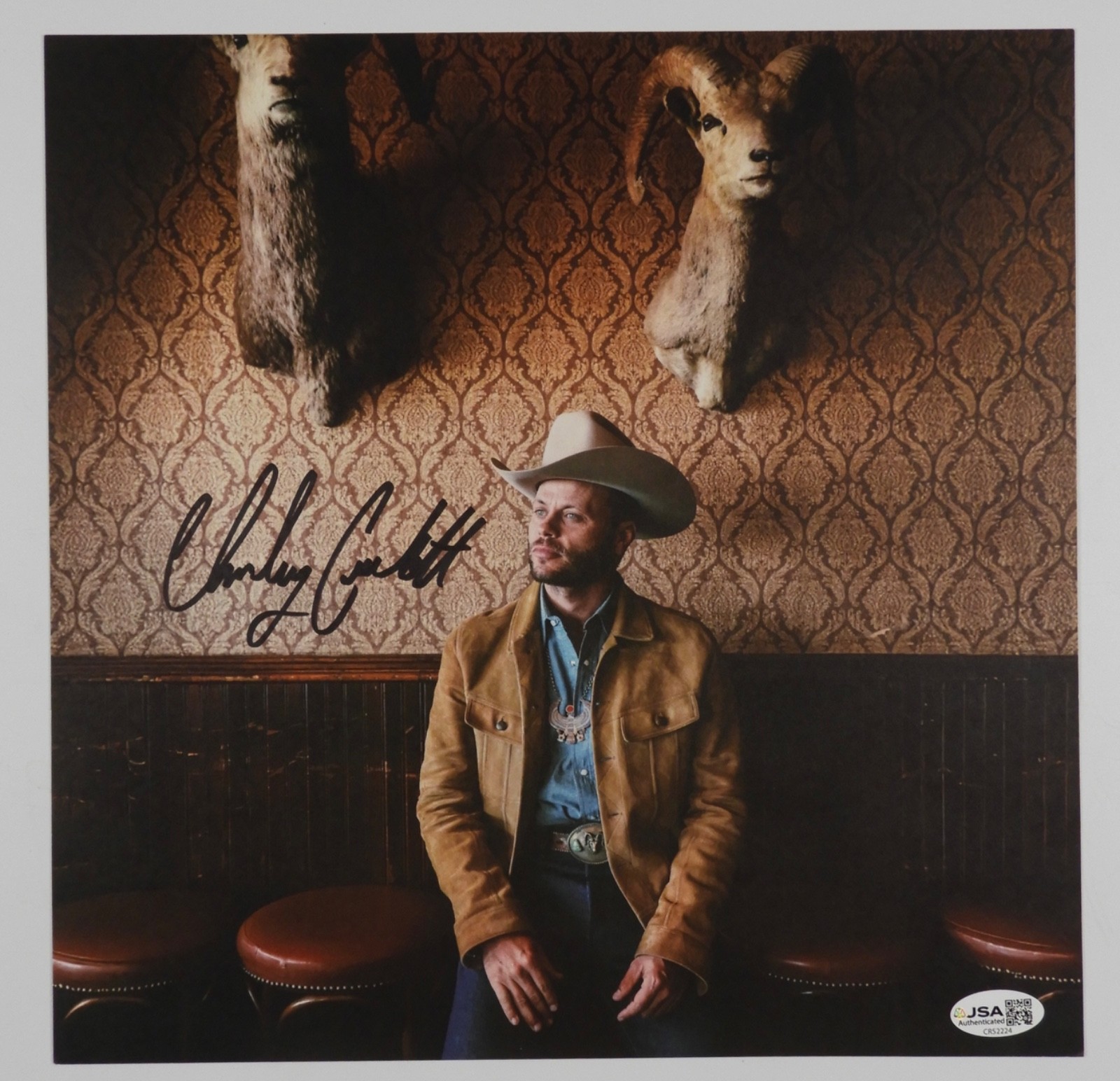 Charley Crockett JSA Signed Autograph Record Insert Vinyl Age Of The Ram
