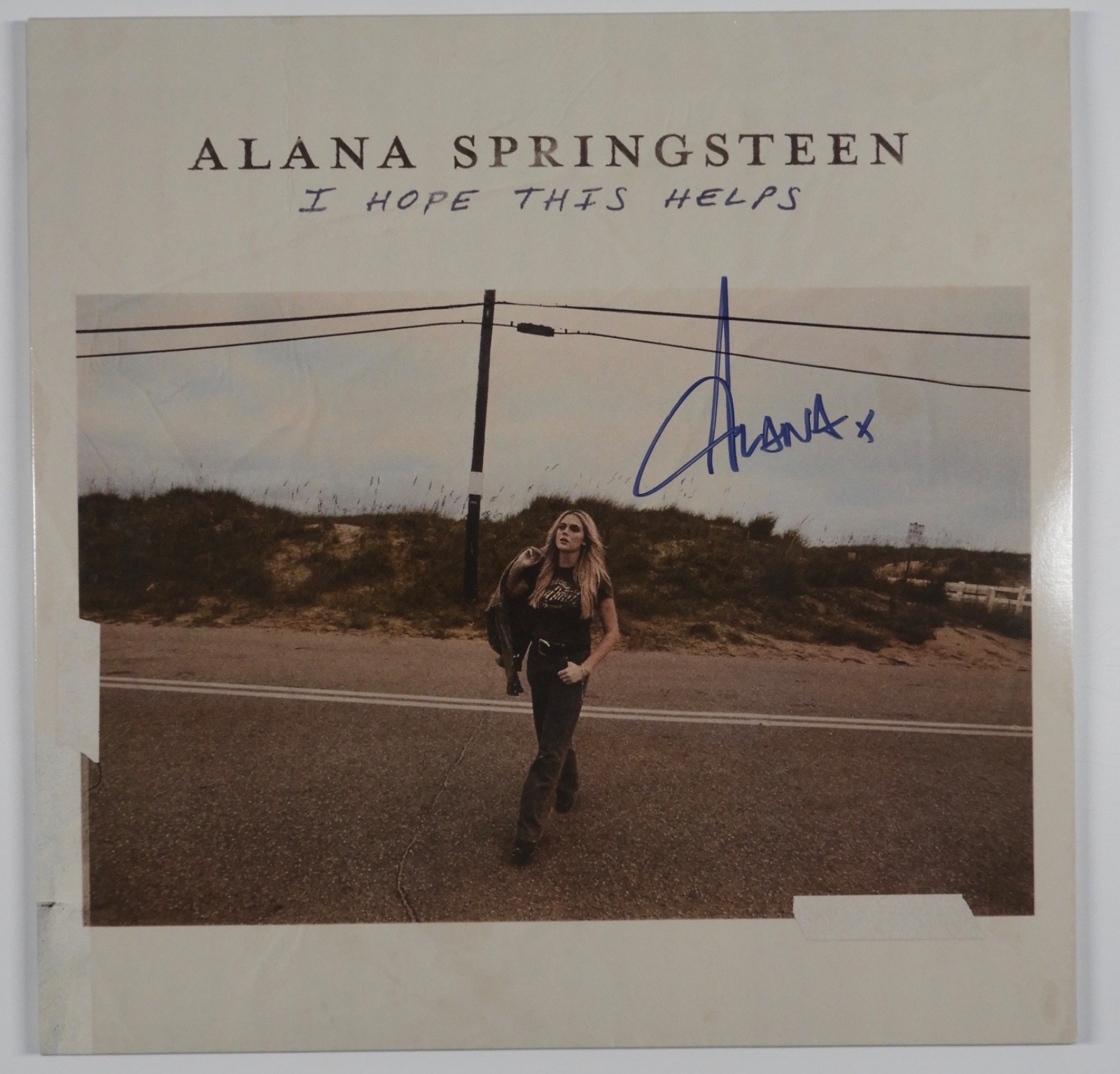 Alana Springsteen JSA Autograph Signed Album Vinyl Record I Hope This Helps