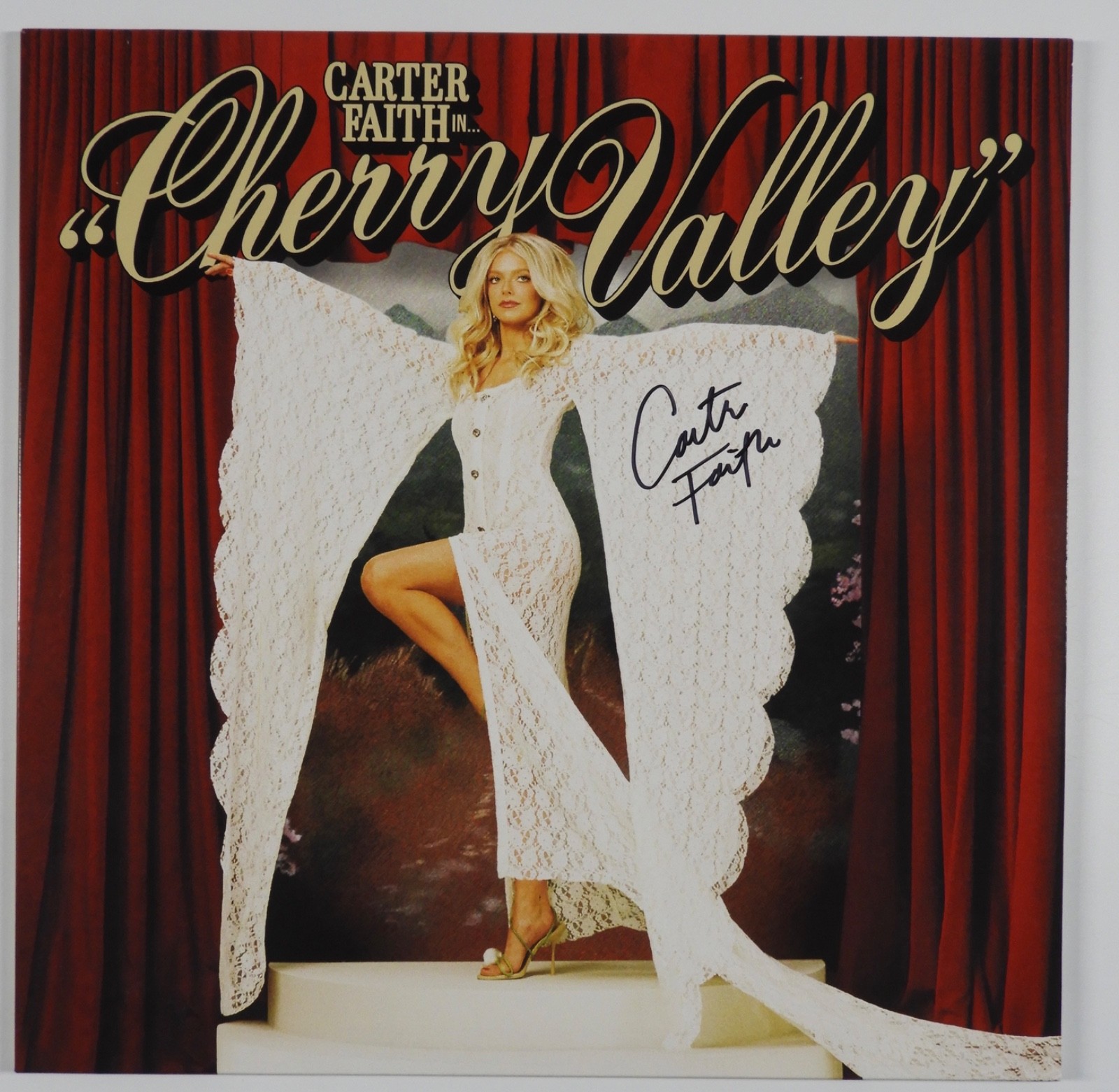 Carter Faith JSA Signed Autograph Album Record Vinyl Cherry Valley