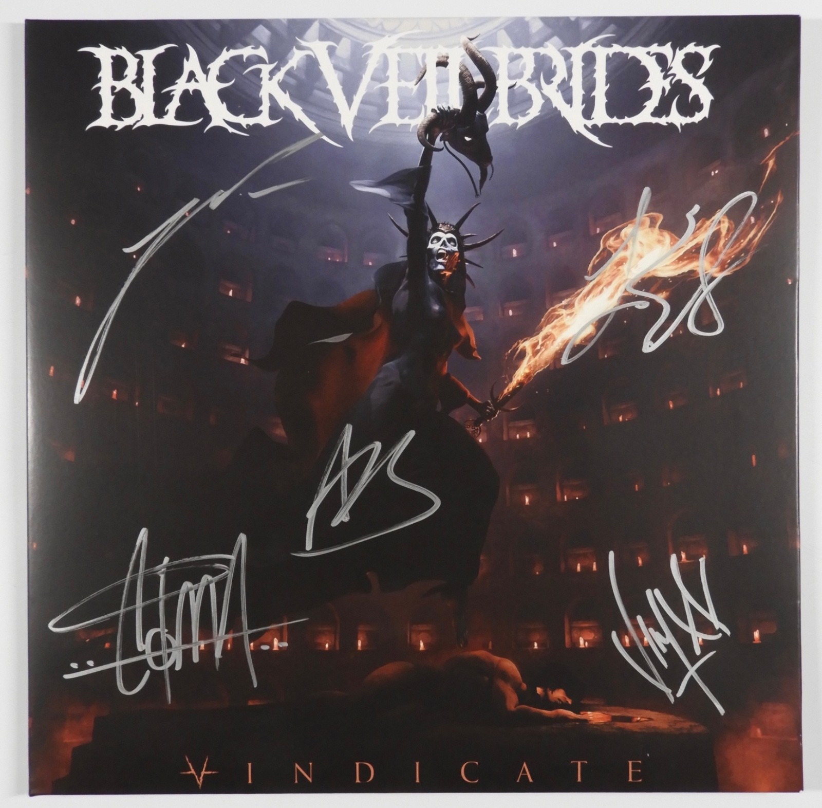 Black Veil Brides JSA Signed Autograph Album Record Vinyl Vindicate