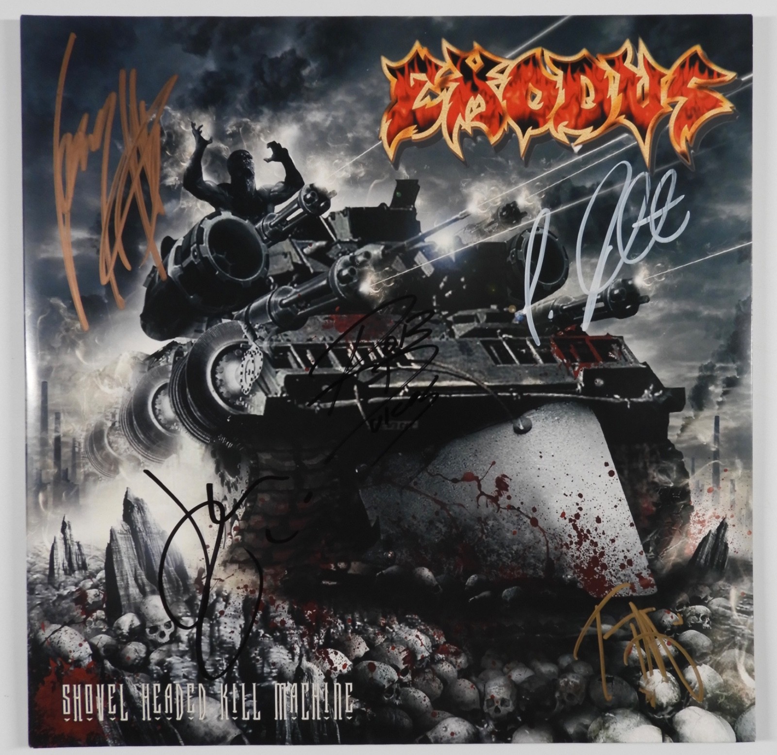 Exodus JSA Fully Signed Autograph Album Record Vinyl Shovel Headed Kill Machine