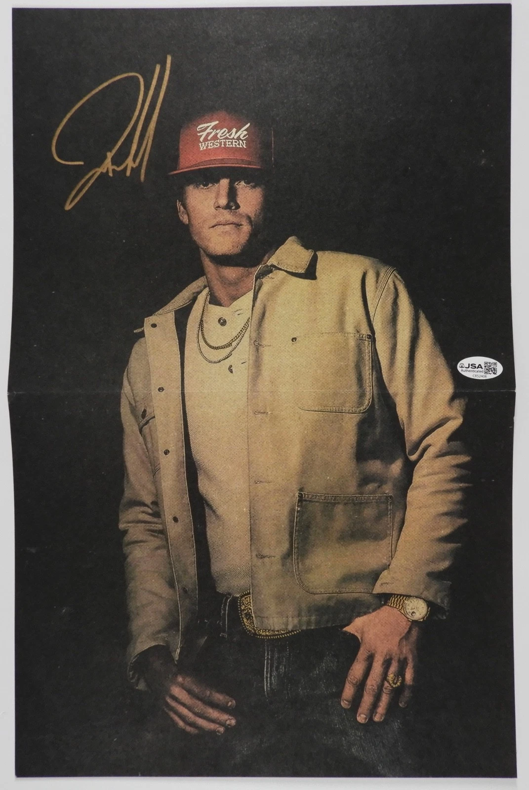 Parker McCollum JSA Signed Autograph Album Record Vinyl Poster