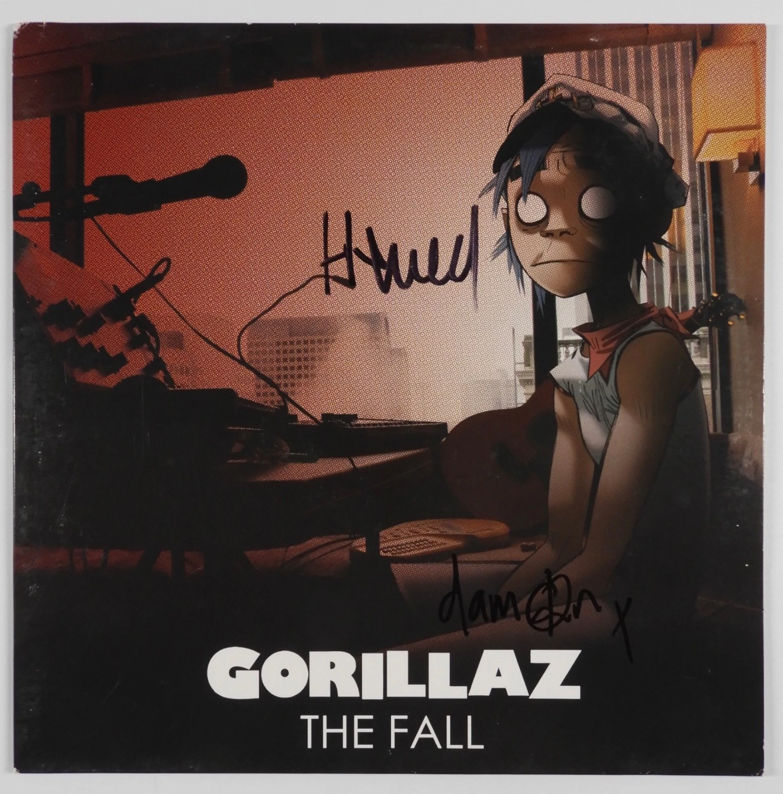 Gorillaz JSA  Signed Autograph Record Album Vinyl Damon Albarn Jamie Hewlett
