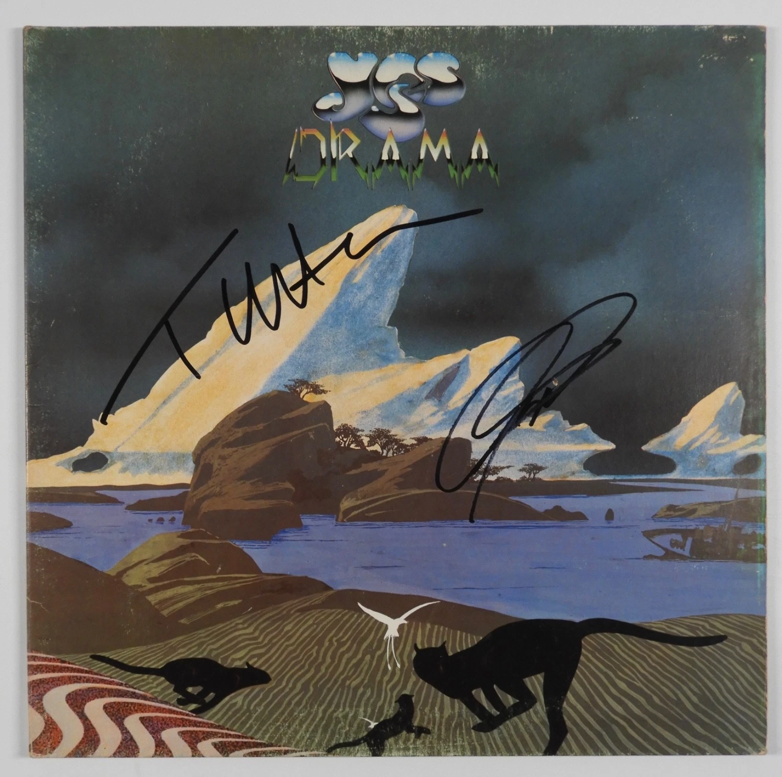 YES Trevor Horn Geoff Downes JSA Signed Autograph Record Album Vinyl