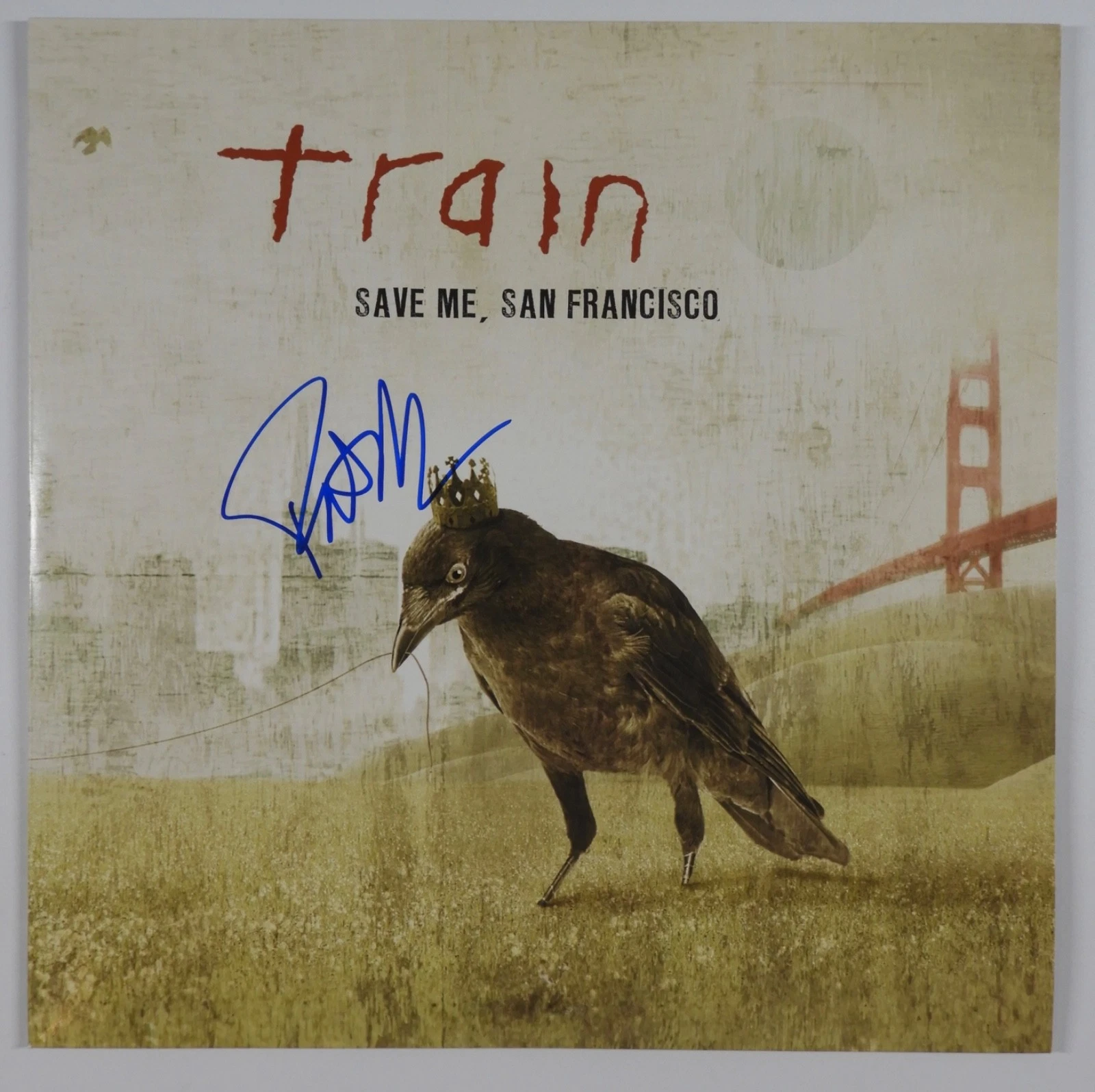 Train Pat Monahan Signed Autograph JSA Vinyl Record Album Save Me, San Francisco