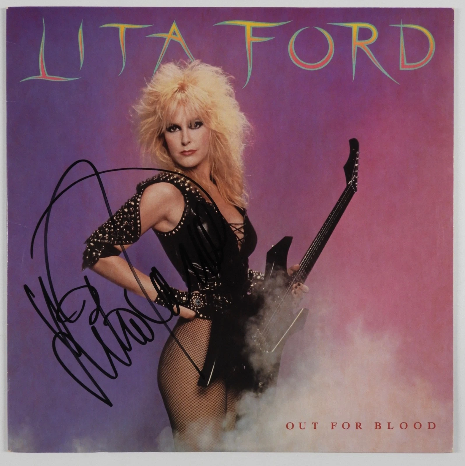 Lita Ford JSA Signed Autograph Album Record Vinyl Out For Blood