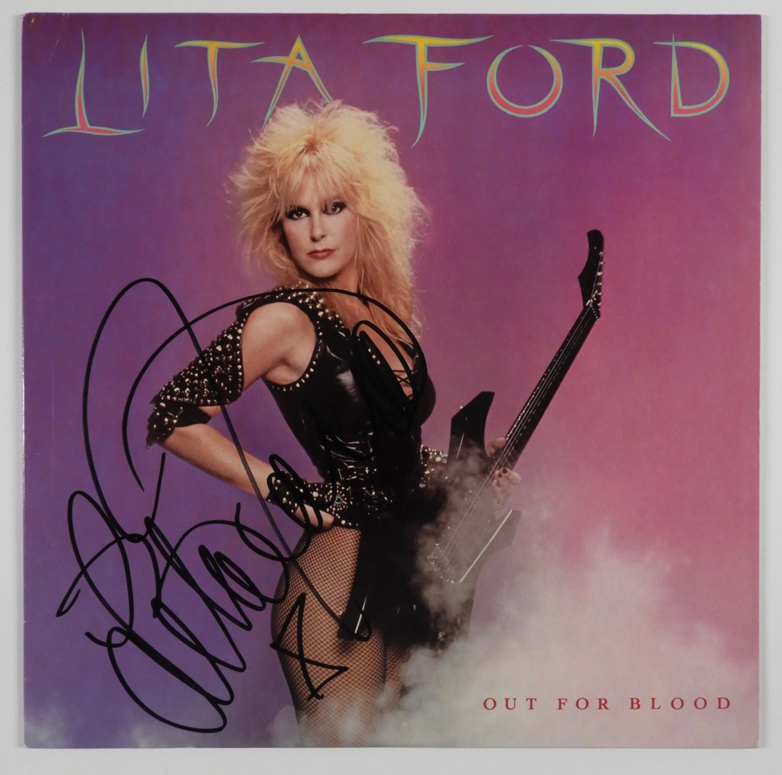 Lita Ford JSA Signed Autograph Album Record Vinyl Out For Blood